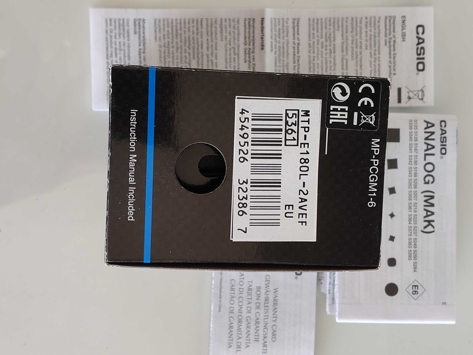Часовник Casio MTP-E180L-2 AVEF