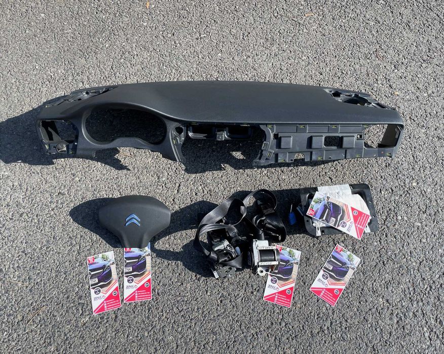 Citroen c-elysee kit airbag volan pasager plansa de bord set centuri
