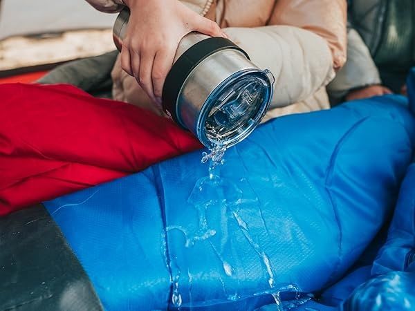 Спален чувал MalloMe, 3-сезонен, водоустойчив, до 183см