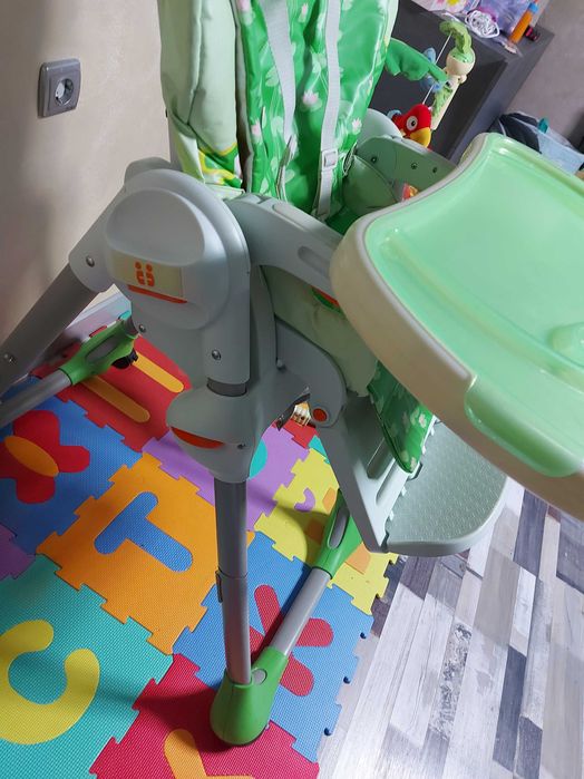 Детско столче за хранене Chicco Gear Polly 2 Start, 4 колела