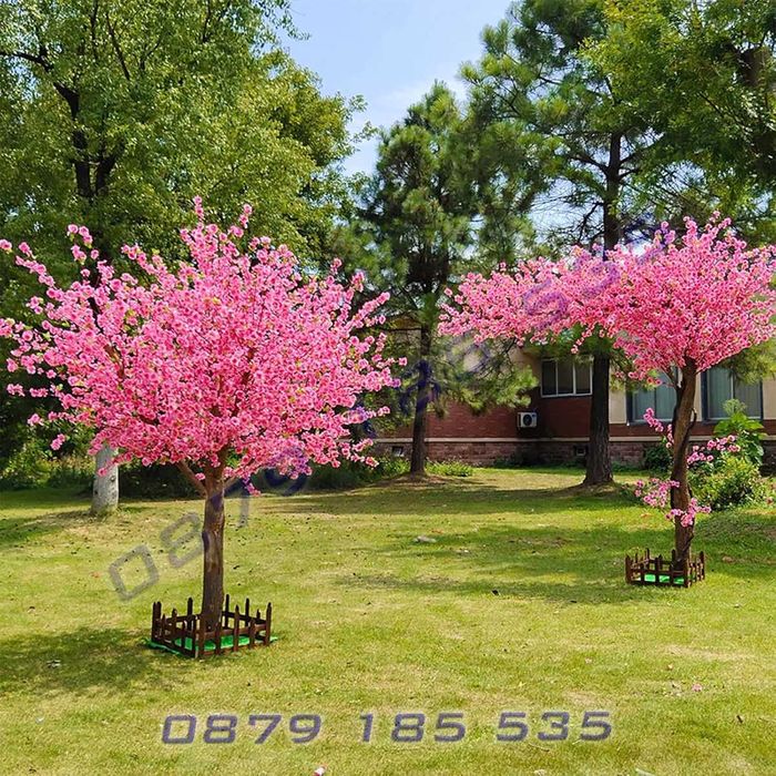 Изкуствено декоративно дърво розова японска вишна голям красив декор