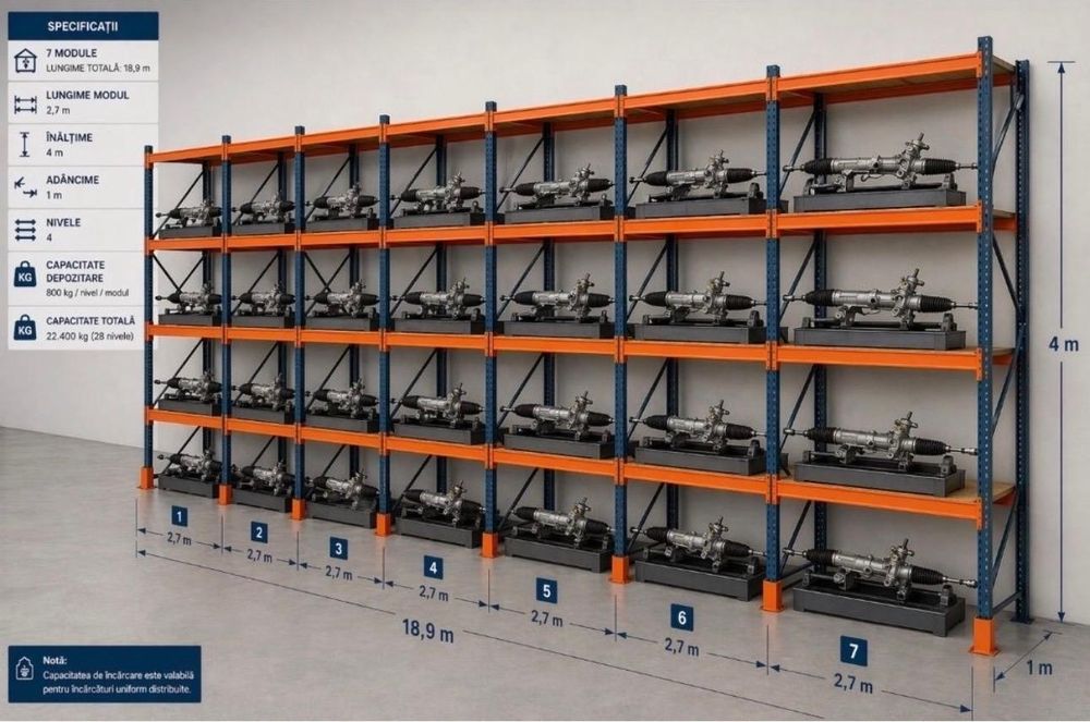 Rafturi metalice pentru europaleti