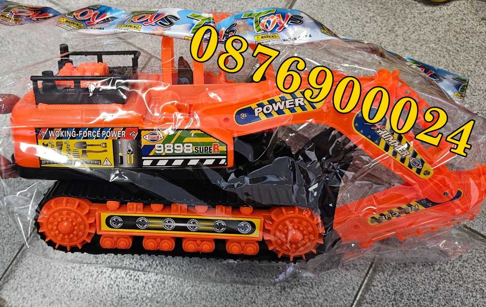 ПРОМО! Детски багер с вериги 2 РАЗМЕРА Детско багерче детска играчка