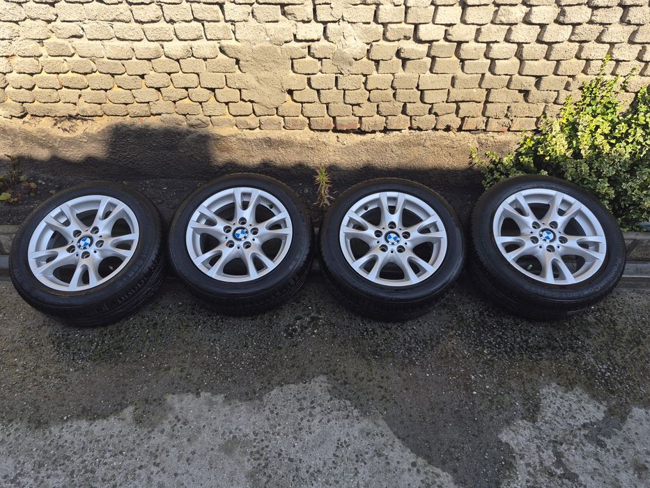 Jante BMW seria 1 cu anvelope set complet - 4 jante + 4 anvelope, în stare foarte bună