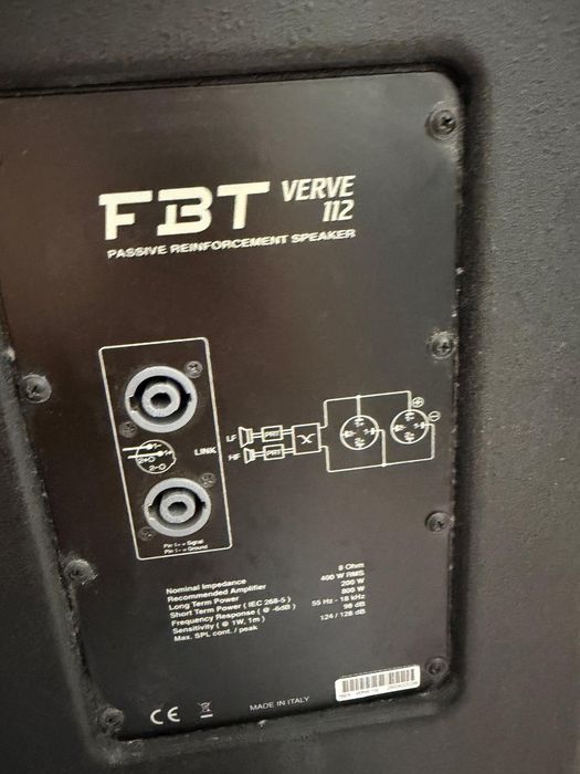 Vând boxe  Fbt Verve 112