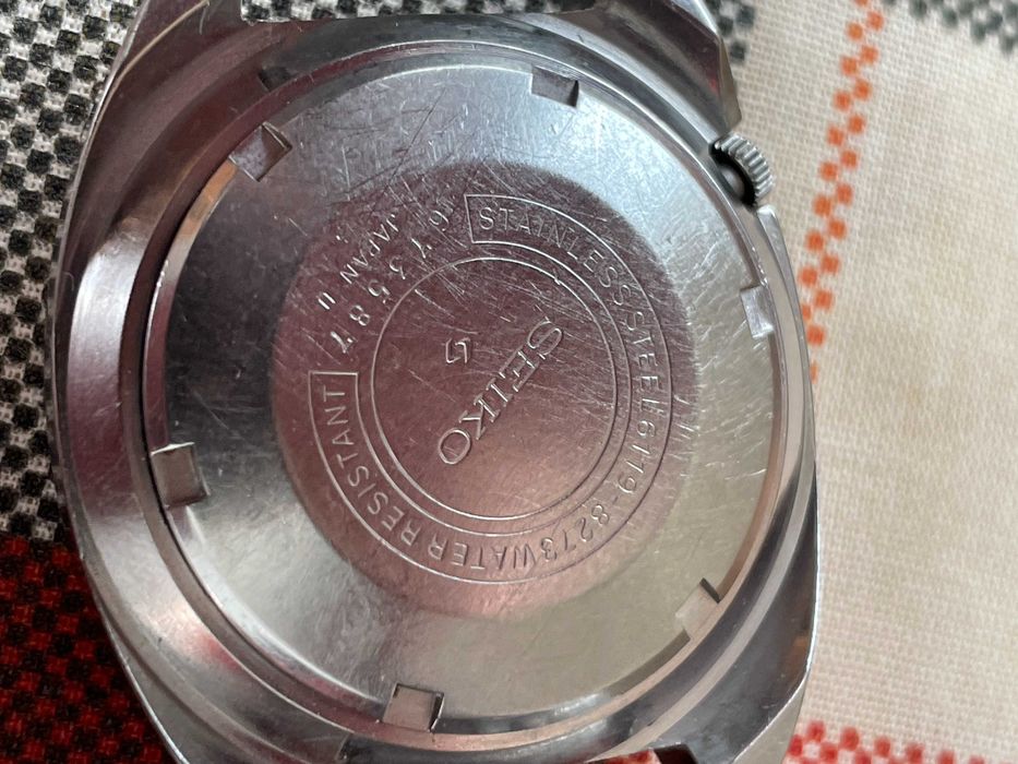 Vintage Seiko 5 Automatic Blue Dial Date/Day 21Jewels