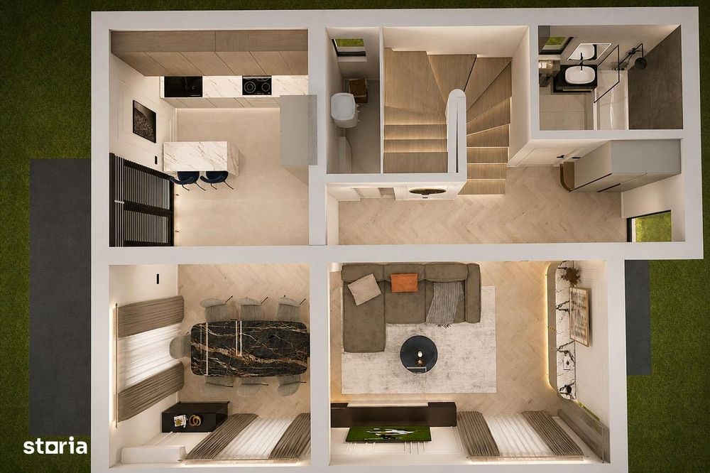 Casa Individuala - 4 camere - 3 bai - 355mp teren