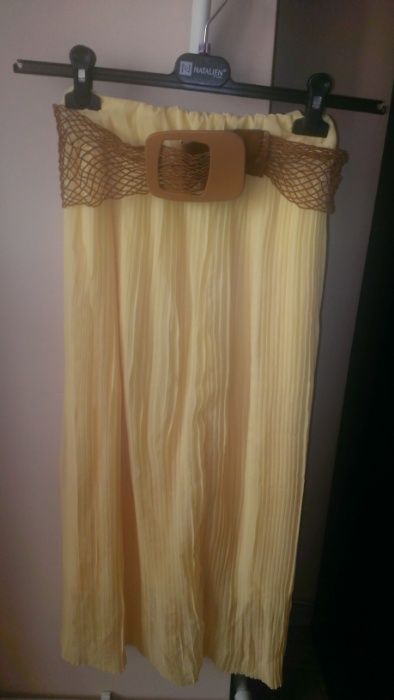 fusta dama galbena inclusa cureaua