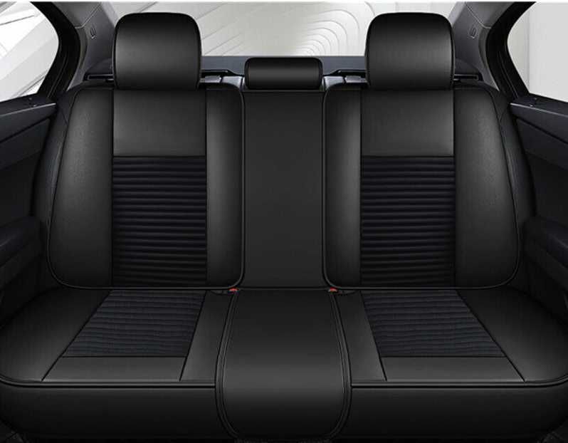 Пълен К-кт Универсална Тапицерия Калъфи За Седалки Еко Кожа и Текстил