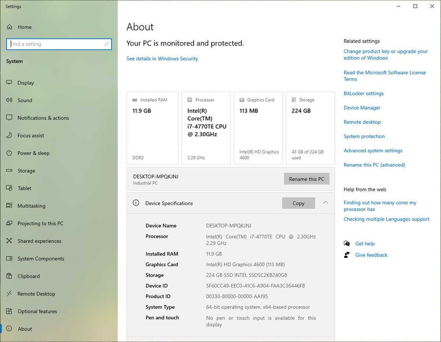 OFETRTA Beckhoff CB1061 Desktop PC / Gaming