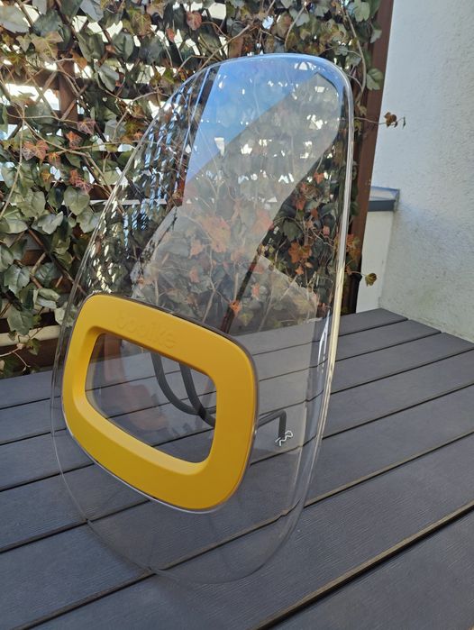 Scaun frontal de bicicletă+parbriz Bobike mini 9-15 kg