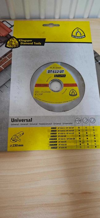 Prize de impact /Disc diamantat de debitare set imbusuri