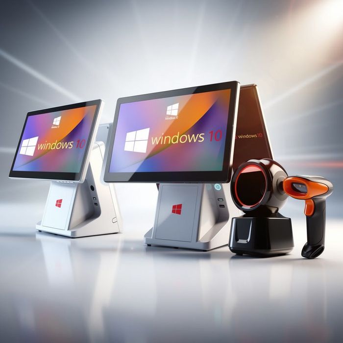 Кассовый аппарат сенсорный POS-терминал моноблок с принтером для кафе