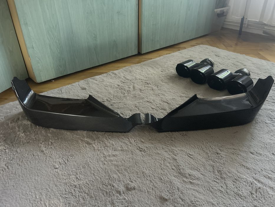 Lip Bara Față BMW Seria 6 F06 F12 F13 M Sport 640i 650i 640D(2012-2018) Carbon 2 Piese