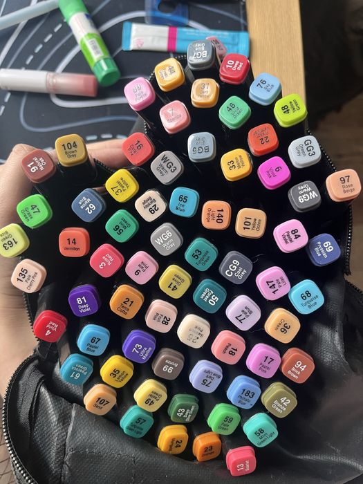 фломастеры цветные