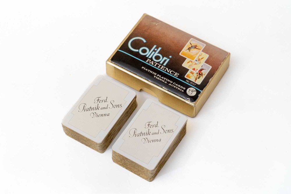 Лот от 4 комплекта карти Piatnik с дизайни в стил Rokoko