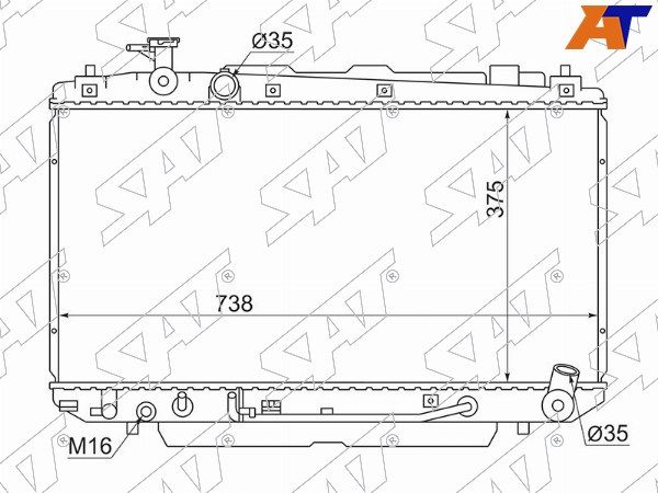 Радиатор  Toyota Rav 4
