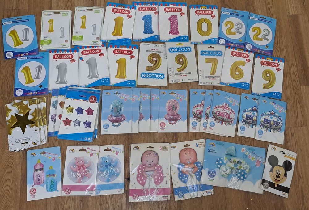 Шары фольгированные,  цифры