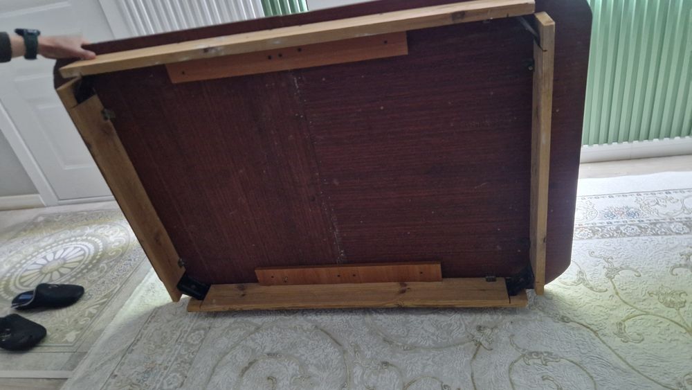 Стол самодельный, деревянный