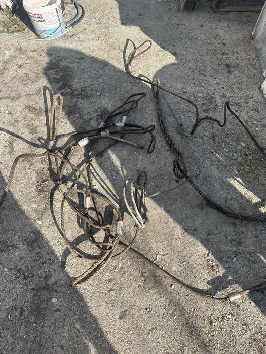 Стоманени въжета 4 бр на 2 м 5 бр на 1,50