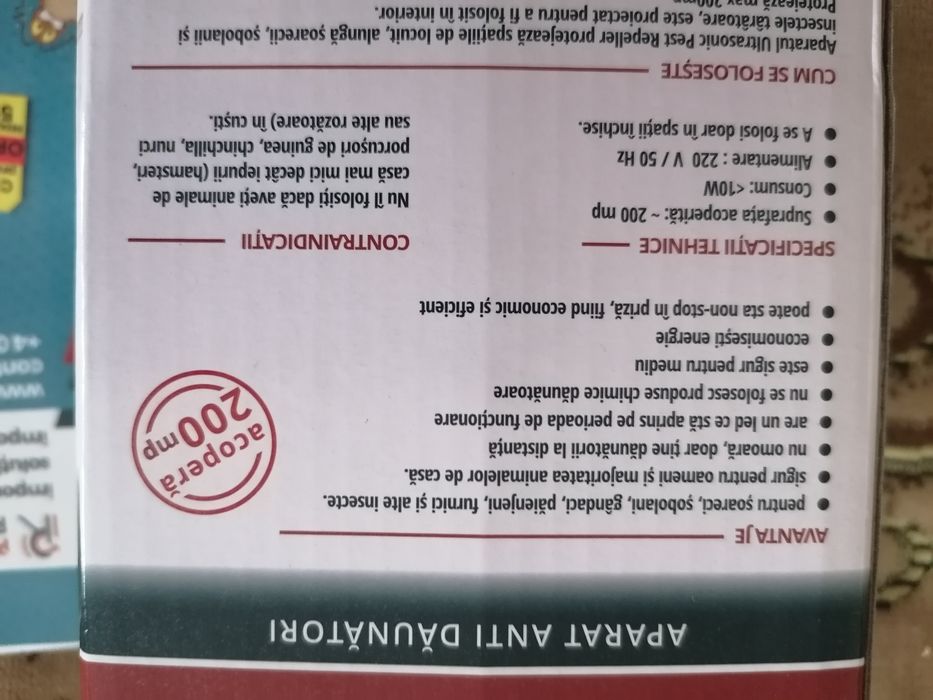 Aparat Ultrasonic Pets Repeller