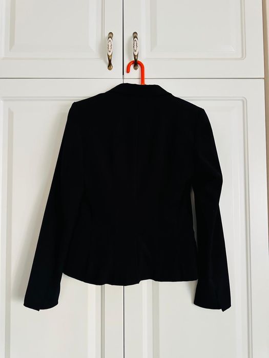 Costum de dama , sacou si pantaloni clasici , masura S , H&M , negru