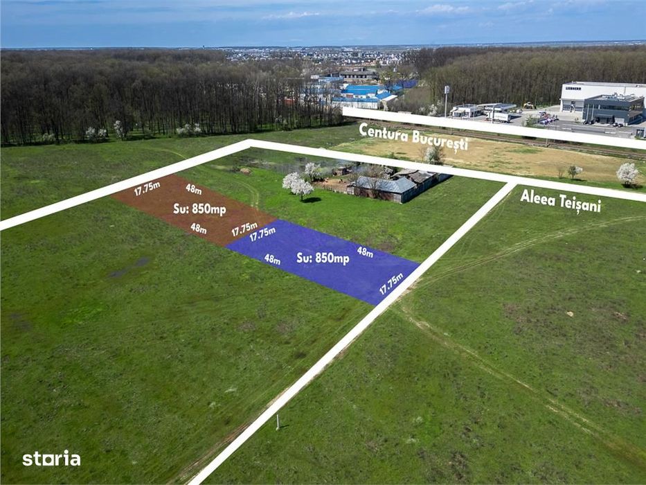 Pipera - Oxford Gardens,Teren ,852 Mp,Deschidere 18 M,Langa Padure