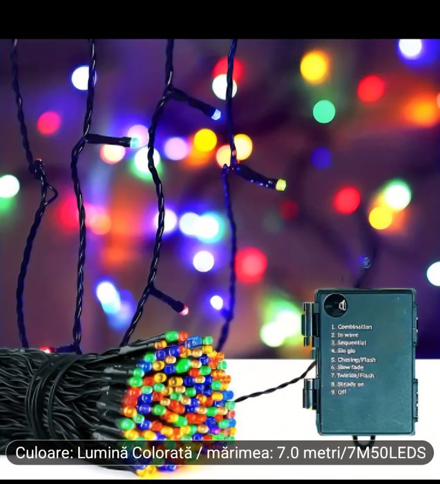 Instalație brad Crăciun cu baterii NOUA