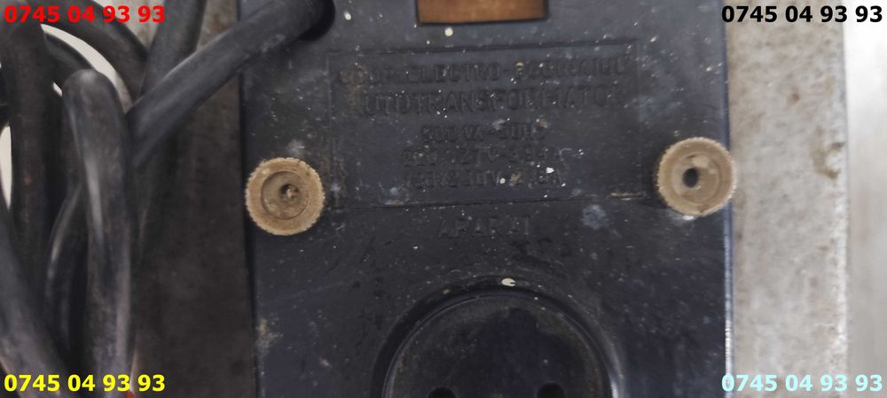 transformator de 110v transforma din 220v in 110v are 500VA cam 6kg