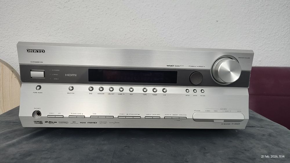 Receiver AV Onkyo TX-SR605 - 7.1 Canale - Dolby TrueHD / DTS-HD