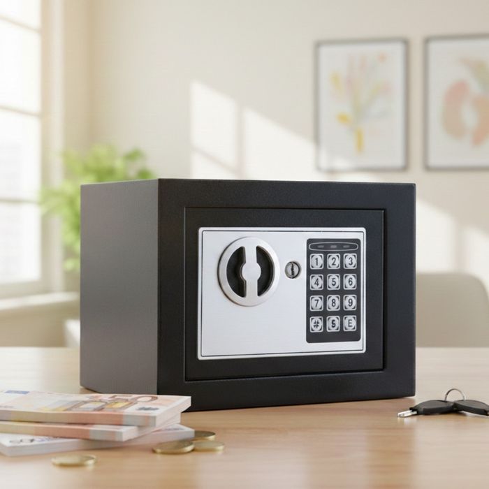 Електронен сейф 230 х 170 х 170мм, черен