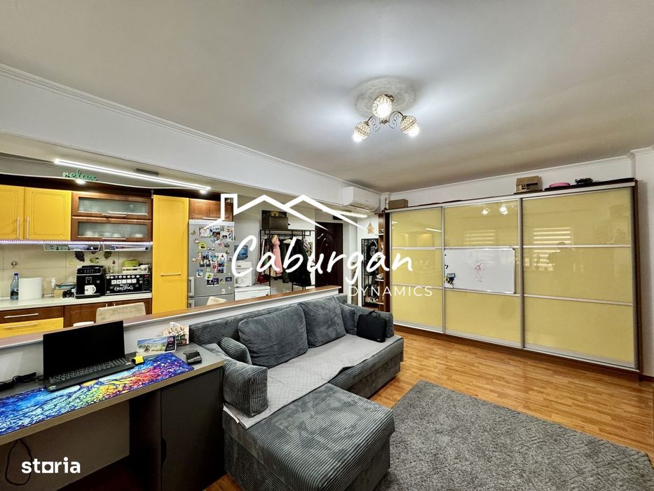 Apartament cu 2 camere, 46mp utili, mobilat, bloc cu lift, Turnisor