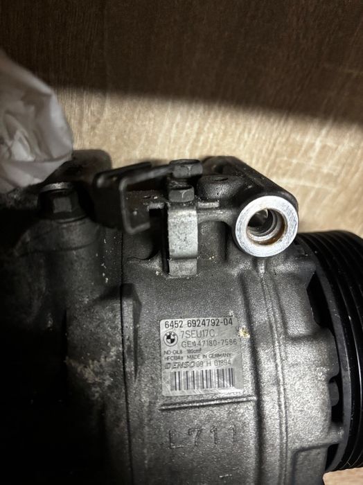 Compresor clima AC aer conditionat Bmw seria 3 e90/e91 3.0 d M57 231cp 6452 6924792-04 447180-7586
