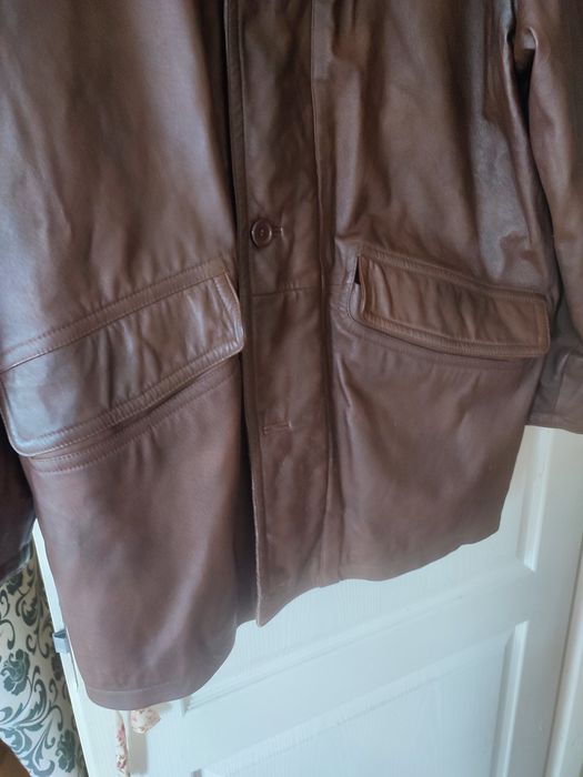 Haina bărbătească din piele.Made in.Germania nu mi de