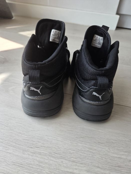 Puma unisex 37.5 (23,5 cm) | Sneakers/Ghete sport negre | Foarte comozi, stare foarte bună