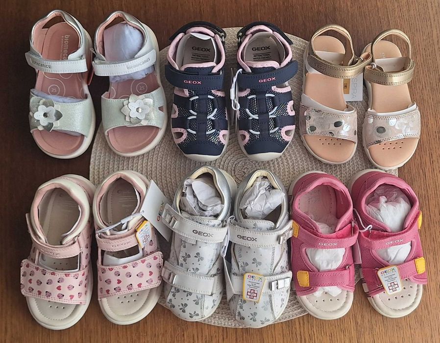 Сандали - чисто нови - Biomecanics и Geox, н. 25