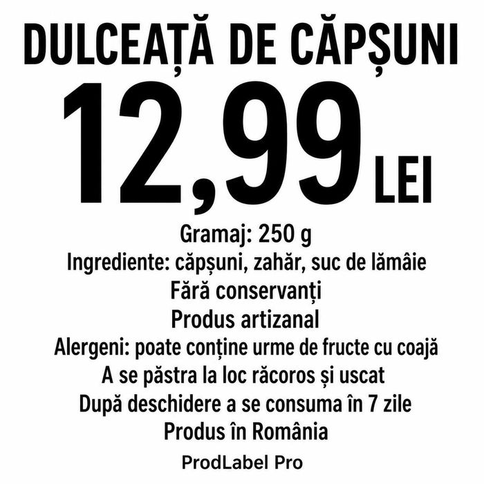 Aplicație simplă, intuitiva pentru printat etichete