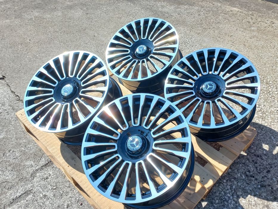 19 Mercedes C E S ML GLC GLE Class 8.5j et35 Black Polish Чисто Нови