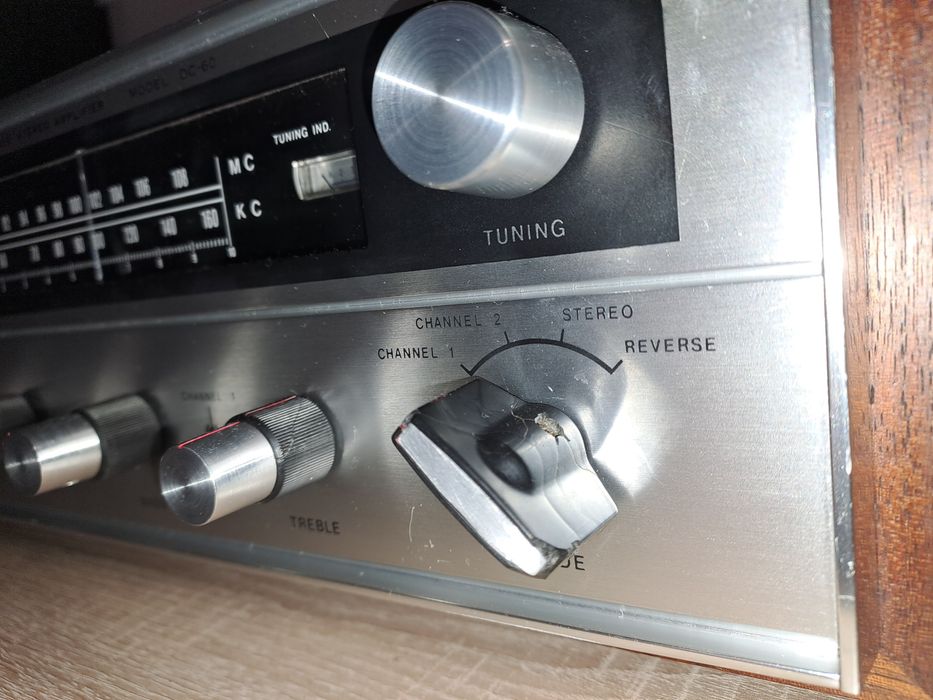Amplificator receiver vintage SANYO DC-60, 1968, functional
