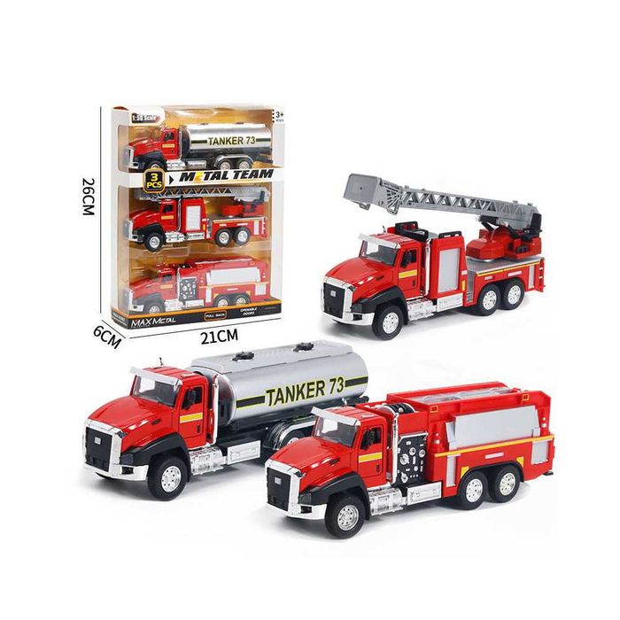 Set 3 masinute diferite cu functii unice, pullback, usile se deschid