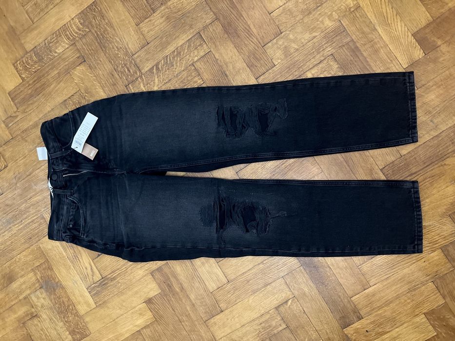 Blugi denim negri tăiați JDY (Jacqueline de Yong) mărimea XS / 34