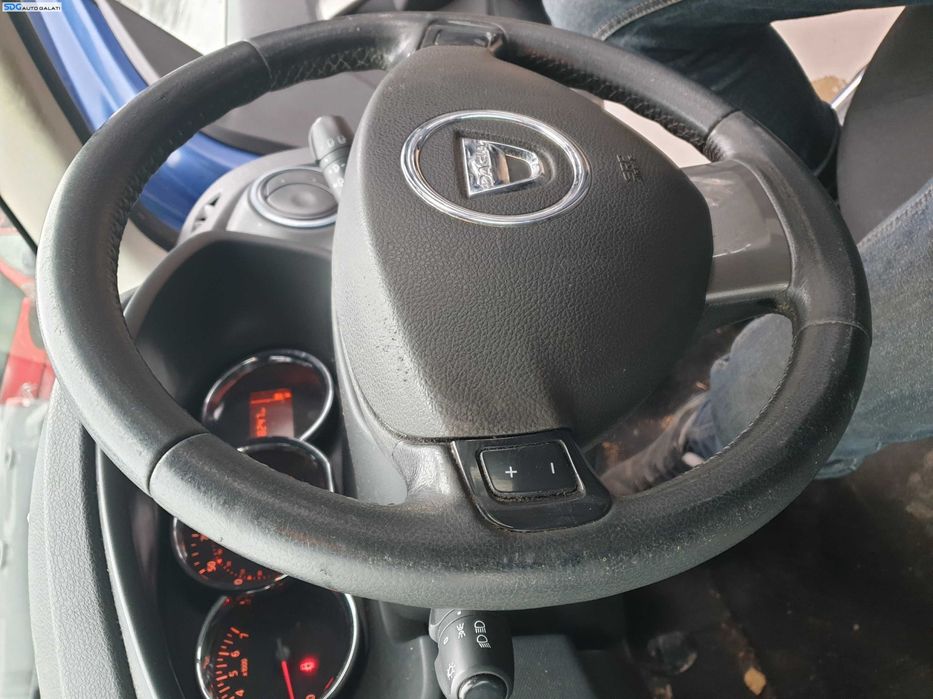 Volan Piele 3 Spite cu Comenzi Fara Airbag Dacia Logan 2 2012 - 2016 [Q0526]