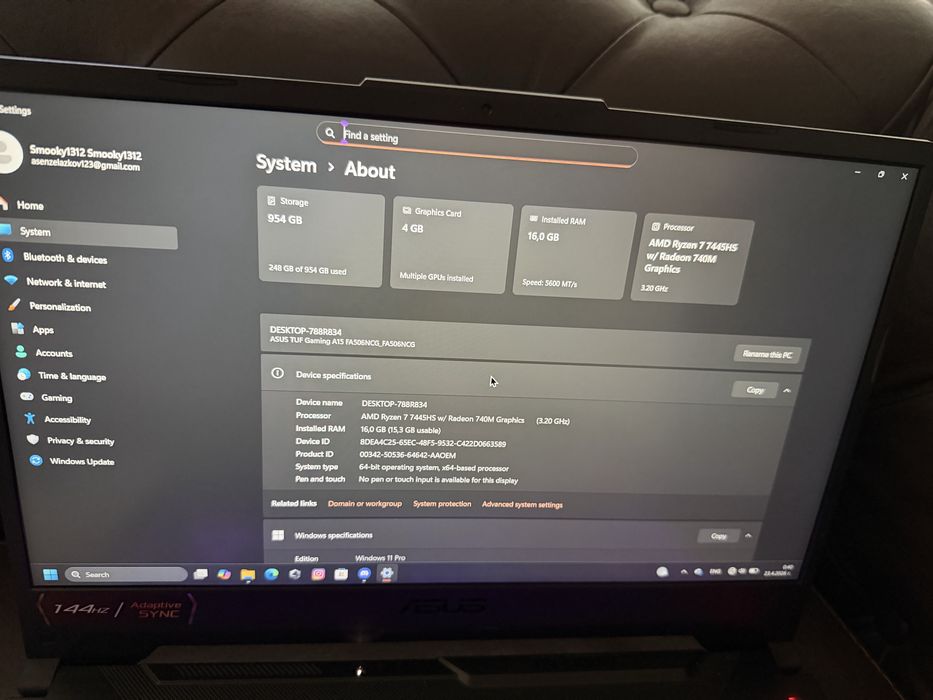 Asus FA506N Notebook