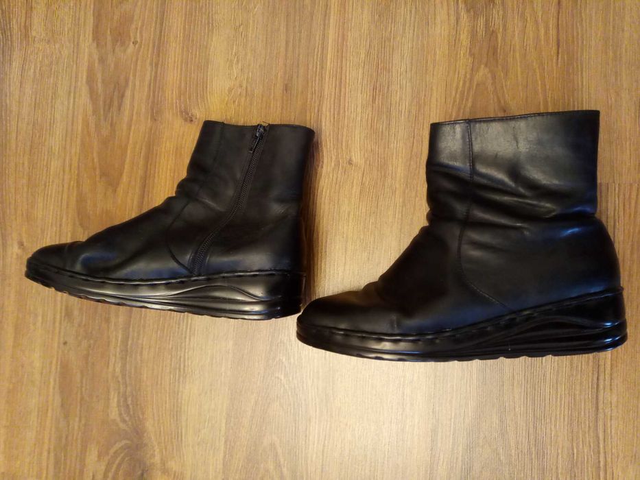 Мягкая натуральная кожа полусапожки пр-во Бразилия 39размер