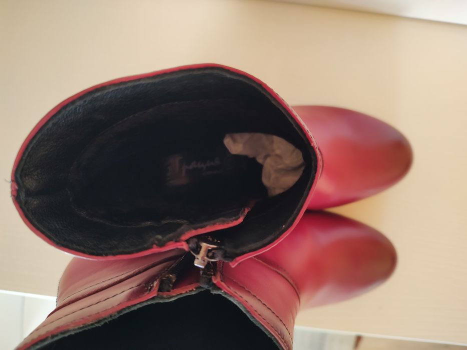 Чисто нови дамски боти от естествена кожа Gracia