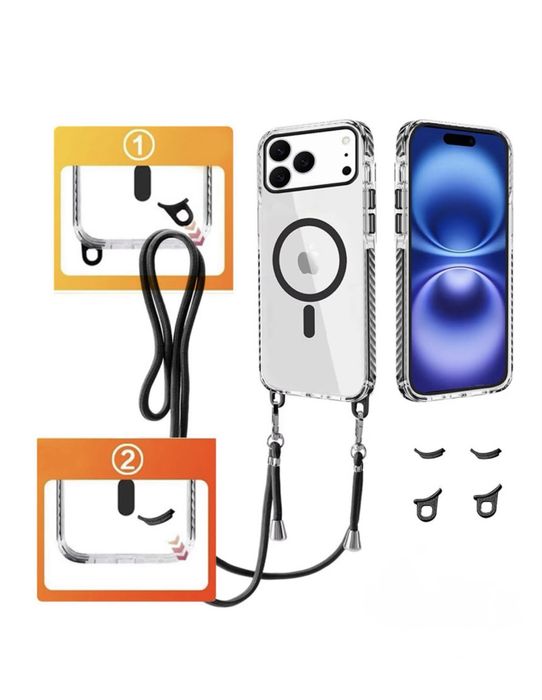 Iphone 17 17 PRO 17 PRO MAX Husa Magsafe Anti Soc Colturi Detasabile