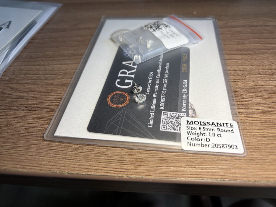 Серебро 925 пробы с муассанитом