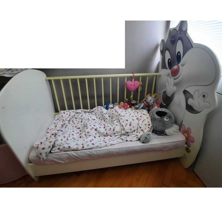 Детски мебели - легло, скрин и гардероб