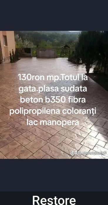 Beton amprentat Avans 0