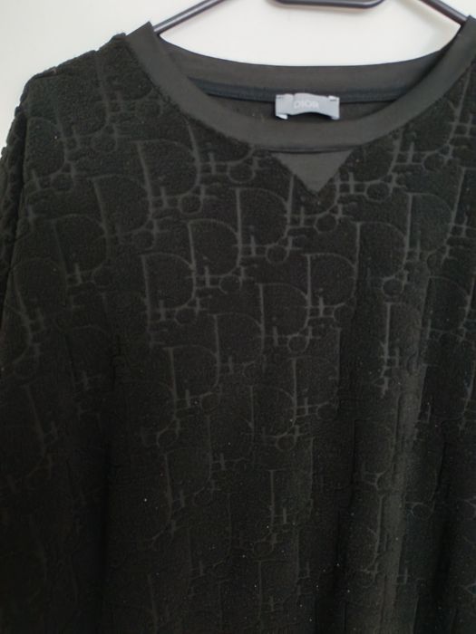 Tricou Dior Oblique Black Jacquard marimea XXL